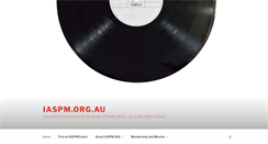 Desktop Screenshot of iaspm.org.au