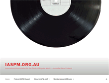 Tablet Screenshot of iaspm.org.au