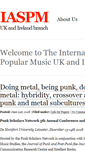 Mobile Screenshot of iaspm.org.uk