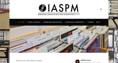 Desktop Screenshot of iaspm.ca